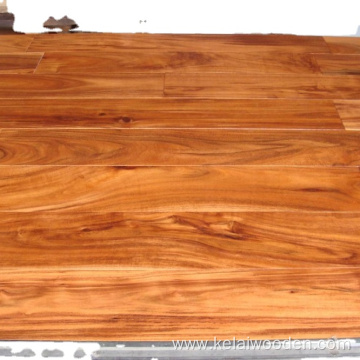 Natural color small leaf acacia solid wood flooring